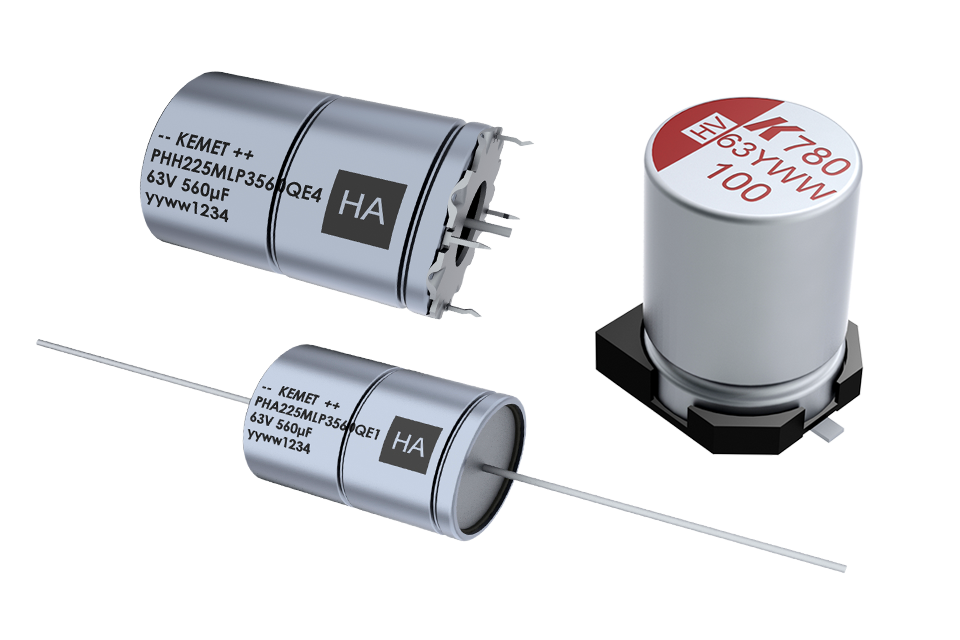 KEMET продвигает гибридную алюминиево-полимерную конденсаторную технологию для автомобильного и промышленного применения